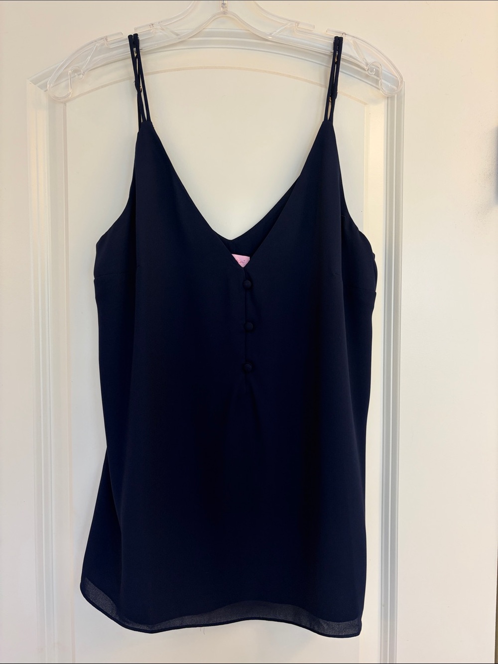 Lilly Pulitzer Navy V-Neck Double-Strap Cami